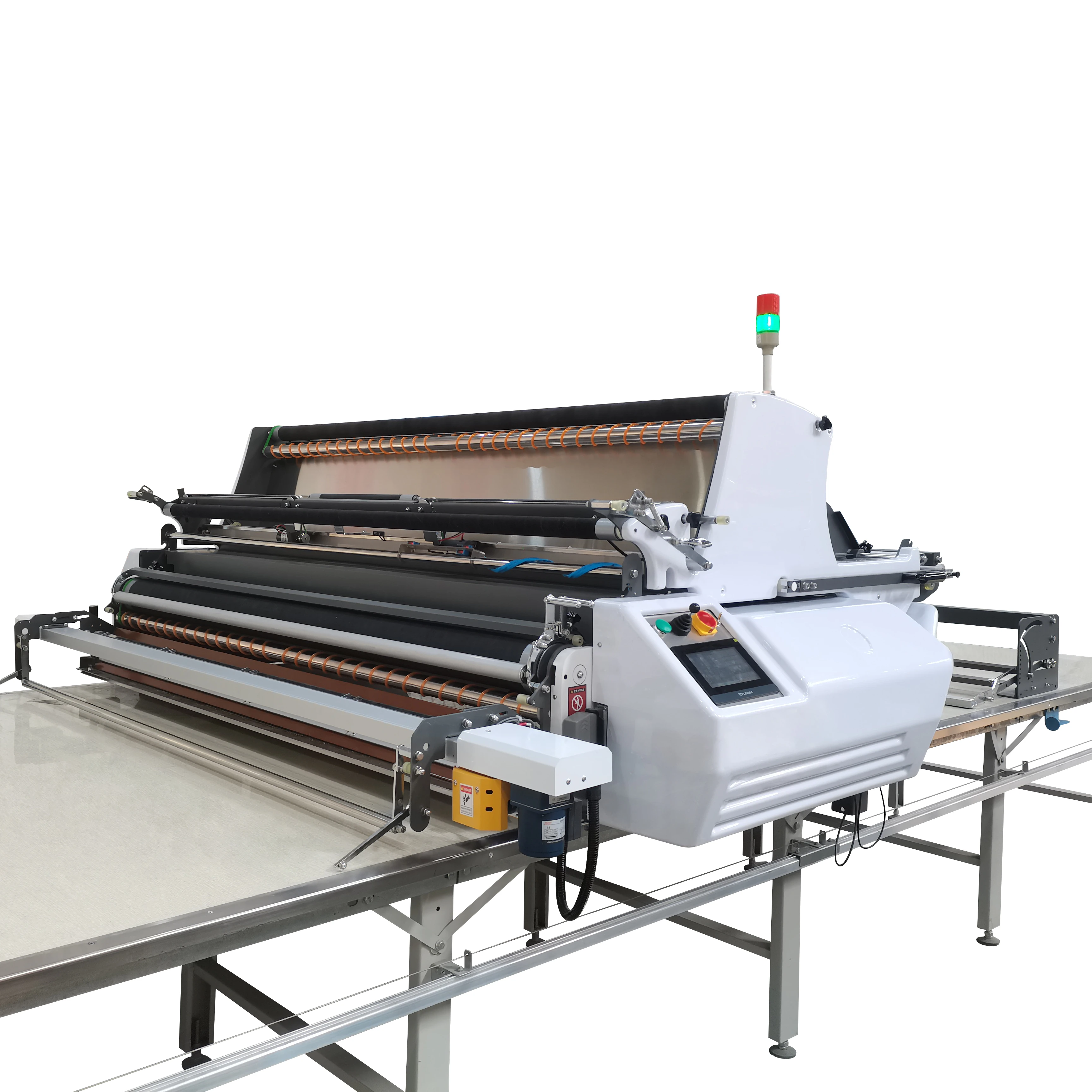 High precision auto fabric cloth cutting zigzag more layers spreading machine