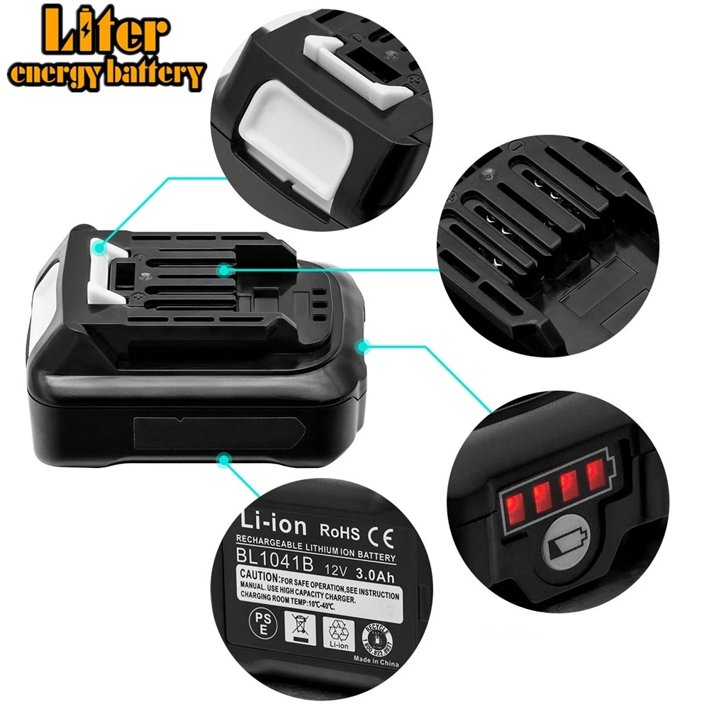 BL1015 10.8v 2000mAh Replacement Battery Pack For Makitas Compatible