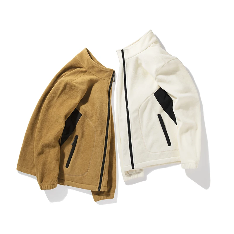 2024 уличная флисовая куртка с воротником-стойкой