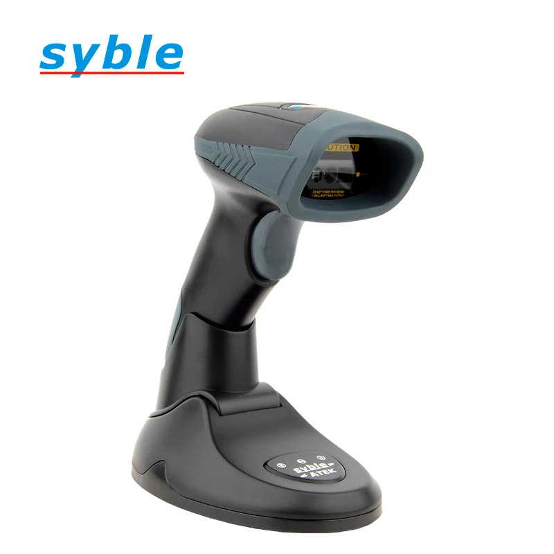 XB-6221BT 1D 2D Wireless Handheld Long Range QR Code Bar Code Scanner with Smart Base for Supermarket
