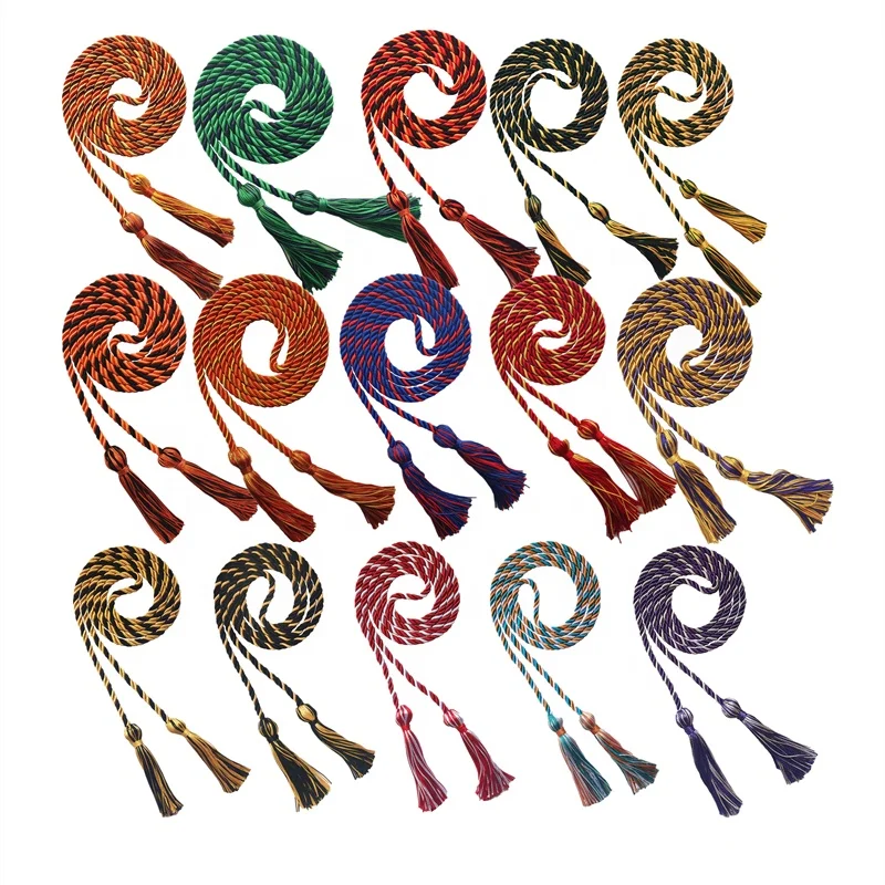 Gold/Purple  Multicolor-Academic-Grade  graduation honor  cords graduation cords