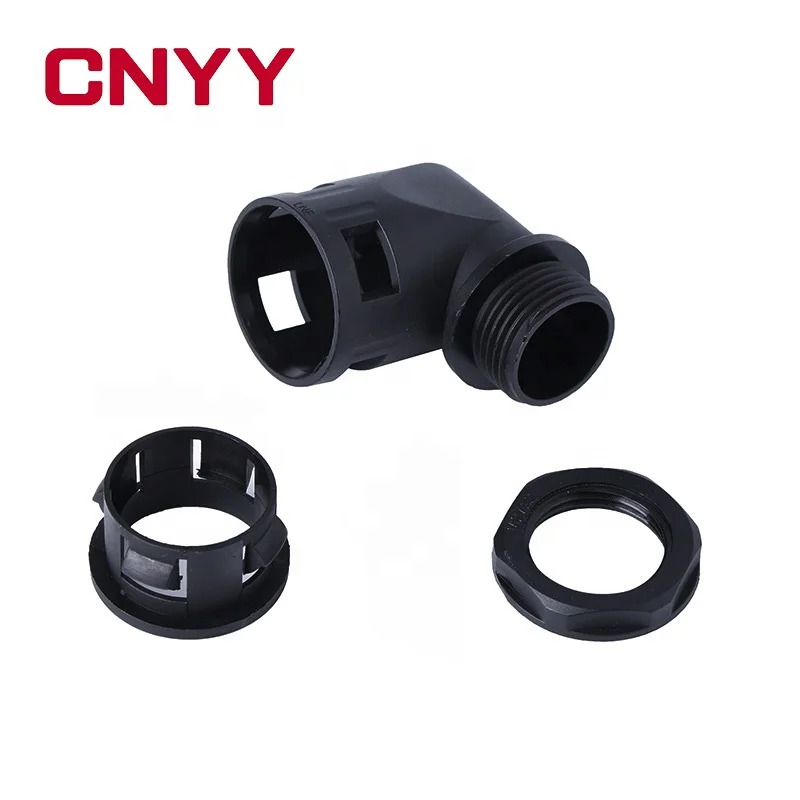 Нейлон 90 градусов быстрый штуцер соединения Локоть кабельный разъем для гибкие трубы