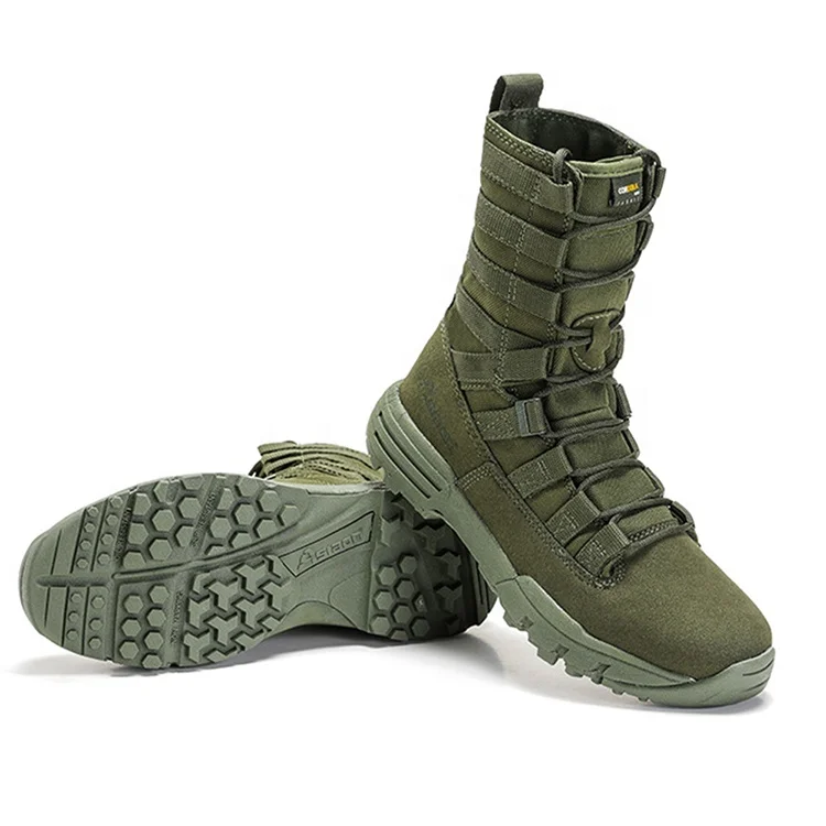 Yakeda Combat Shoes Green Outdoor Trekking Hunting Hiking Tactical Boots For Men