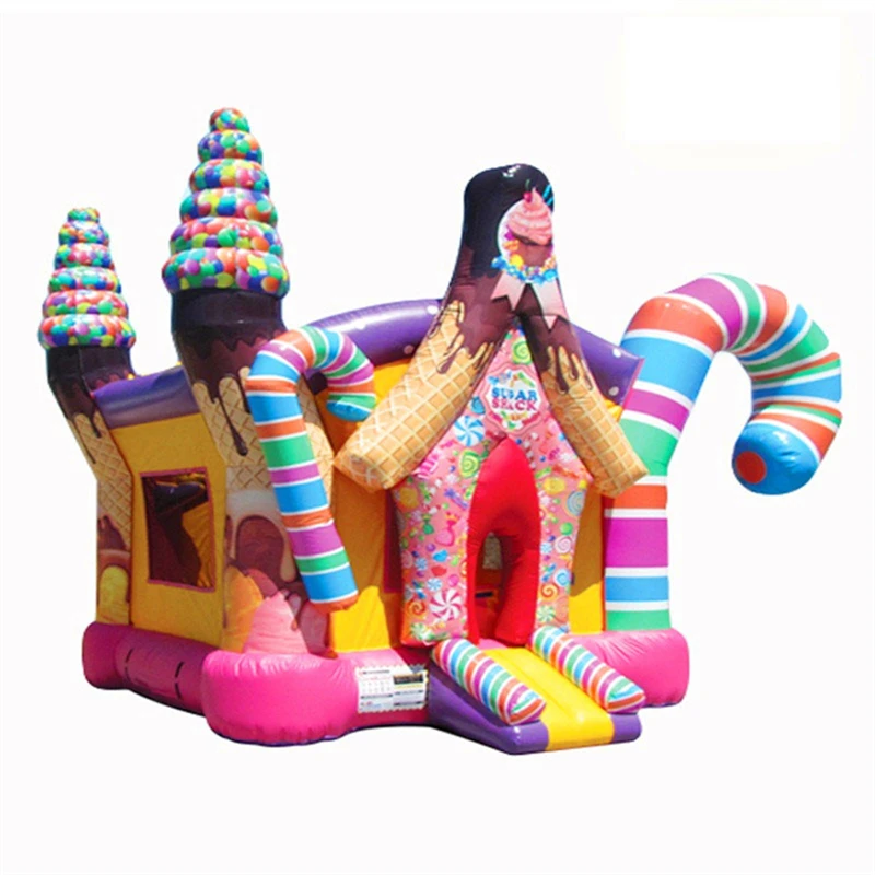 inflatable Christmas candy castle candy castle inflatables trampoline candy