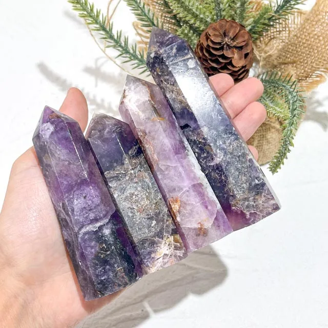 Hot Selling Fluorite Root Point Crystals Single Point Fluorite Root Crystals Geode Fluorite Root Quartz Crystal Tower