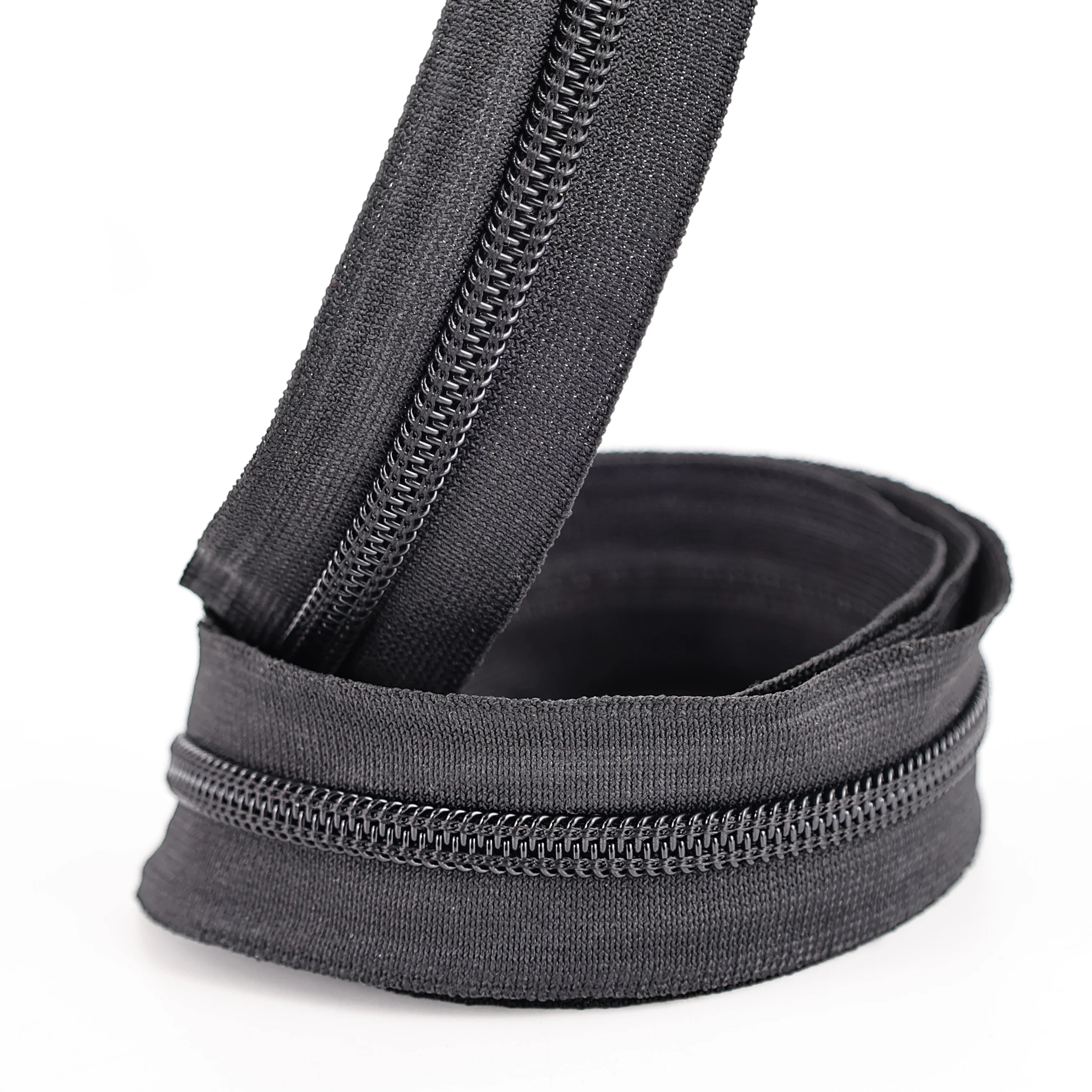 QLQ Newly Developed Elastic Zipper  Wholesale Quality Stretch Zip For Mosquito Net Shoes Elastic Stretch Zipper