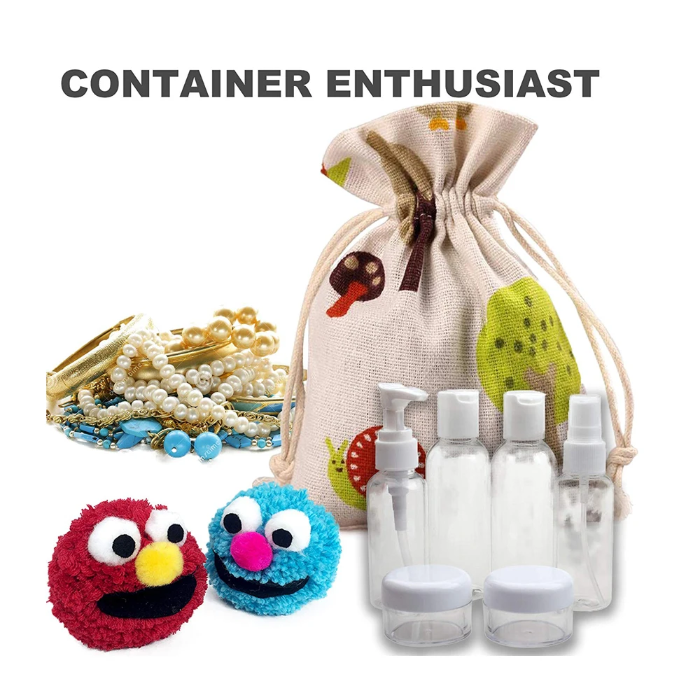 Customization Recycled Cotton Muslin Drawstring Jewelry Storage Pouch With Logo