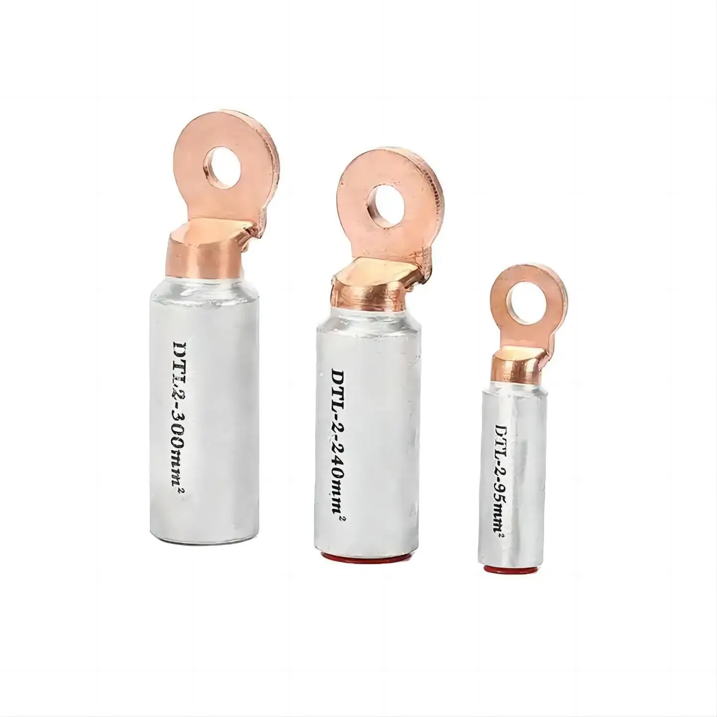DTLD 2 Holes Bimetal Aluminium Copper Cable Ferrule Made in China Bimetal Cable Lug and Ferrules for High Voltage