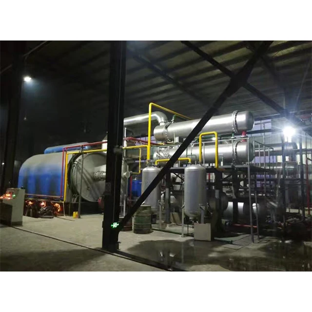 Waste Plastic Tyre Rubber Recycling Machine for fuel oil