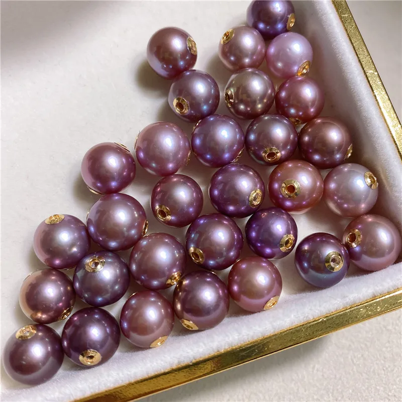 9-12mm AAA Flat Round Edison Pearl Cultured Freshwater Pearl Pendant For Jewelry Making 1 buyer
