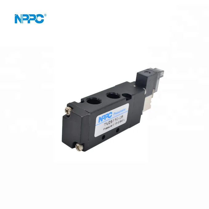 5TV110-06  TV series Fast frequency  air pilot valves 10 cycle evry second  5/2 way single head G1/8 China manufacture factory