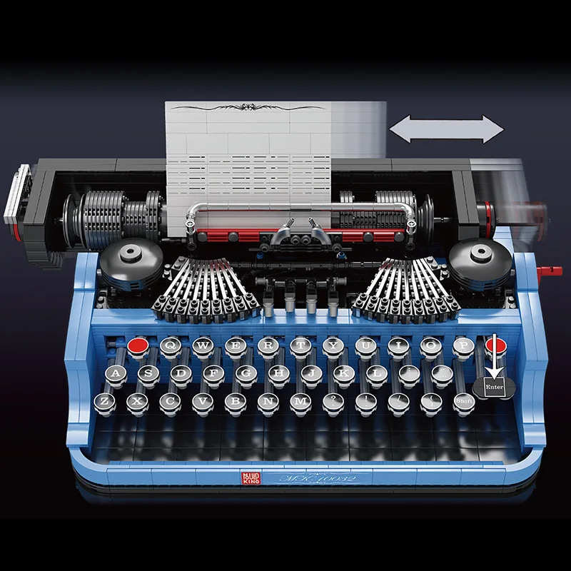 2023 Mould King New product Arrival 10032 Typewriter Model kits Retro Typewriter 2139 pcs Toy bricks for children toy gift
