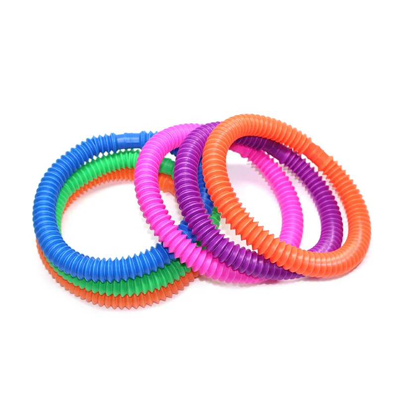 Novelty Place 6 Pack Colorful Cheap Eco Sensory Pop Tube Fidget Toy