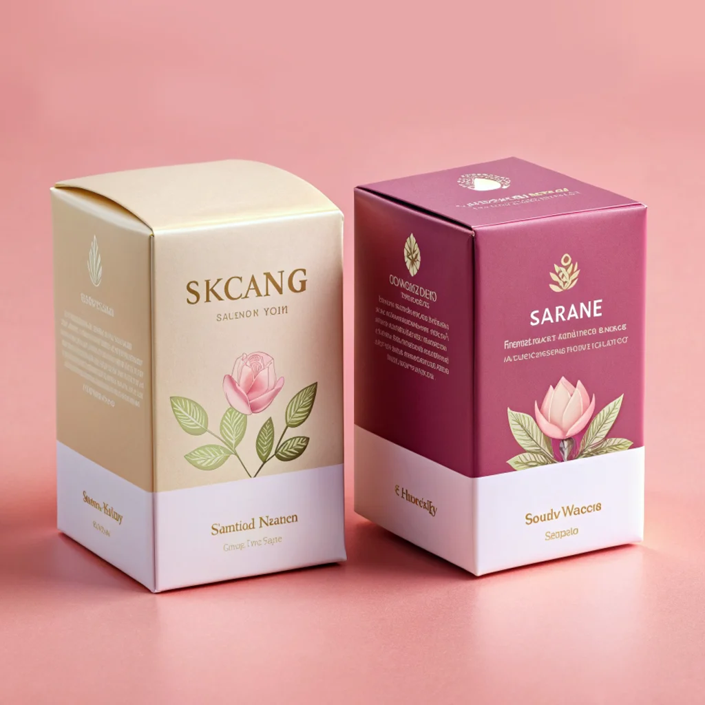 Customized Packaging Small Box Packaging Plain Paper Box White Cardboard Cosmetic Box