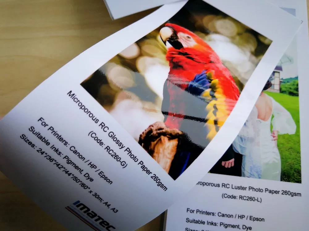 Cast Coated 230gsm A3 Sheet Photo Paper A4 Glossy Photoraphic Paper