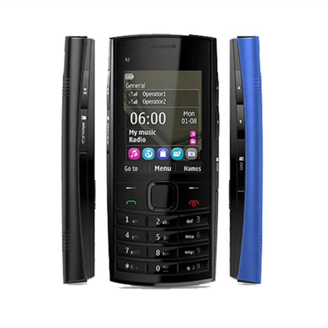 Free Shipping For Nokia X2-02 Dual Sim Unlocked Original Simple Super Cheap Classic Bar Mobile Cell Phone By Post