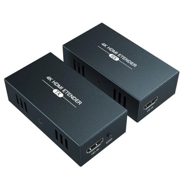 HT231H HDMI Extender 4K 30Hz Over Cat6 Poc 100M Tx Rx Hdmi Extender