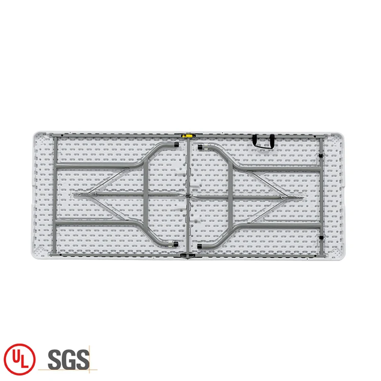 Comfortable garden 6ft rectangle table outdoor/kitchen/dining plastic camping folding table