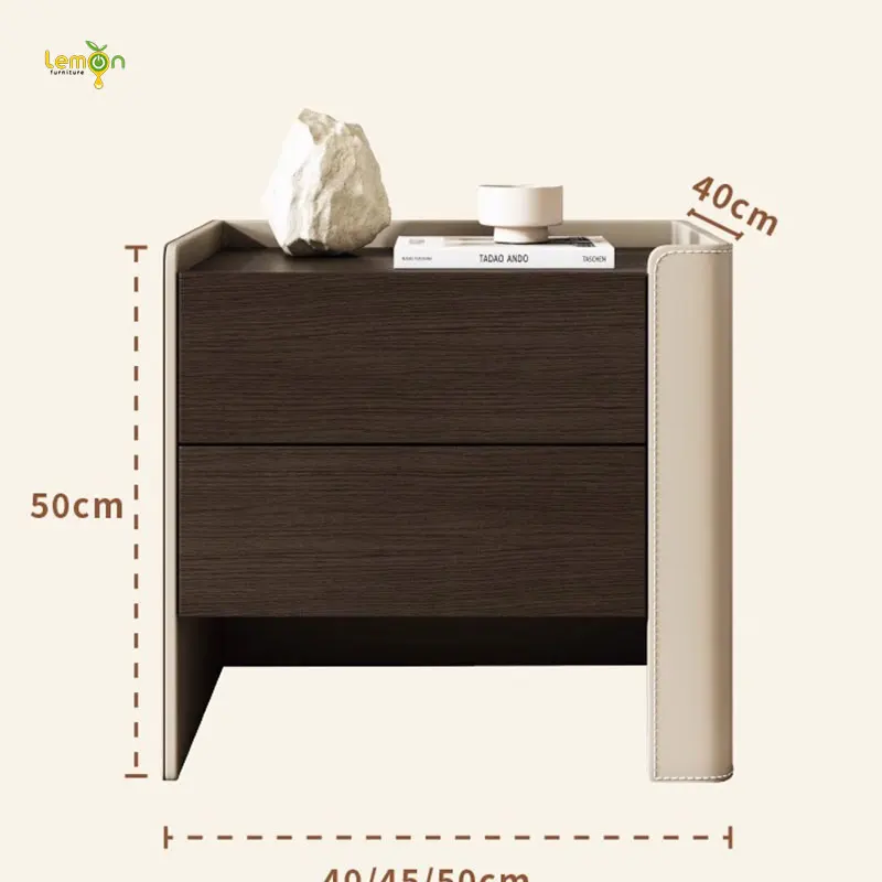 Bedside table solid wood storage box storage rack new internet celebrity simple modern light luxury high-end home bedroom