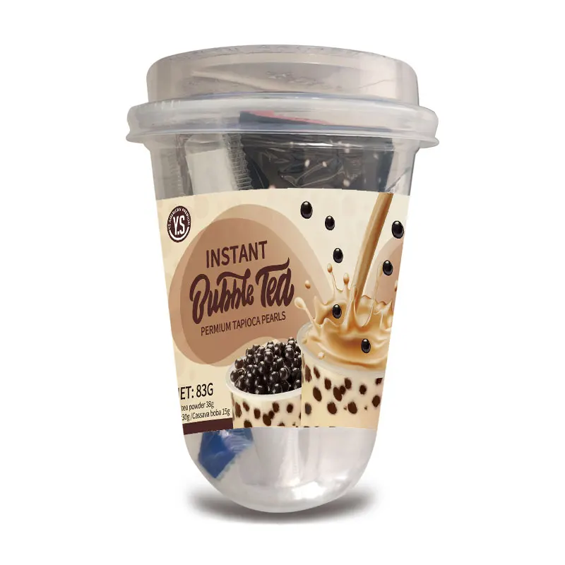 Горячая Распродажа популярная чашка Tapioca жемчуг Boba молочный чай мгновенный пузырьковый
