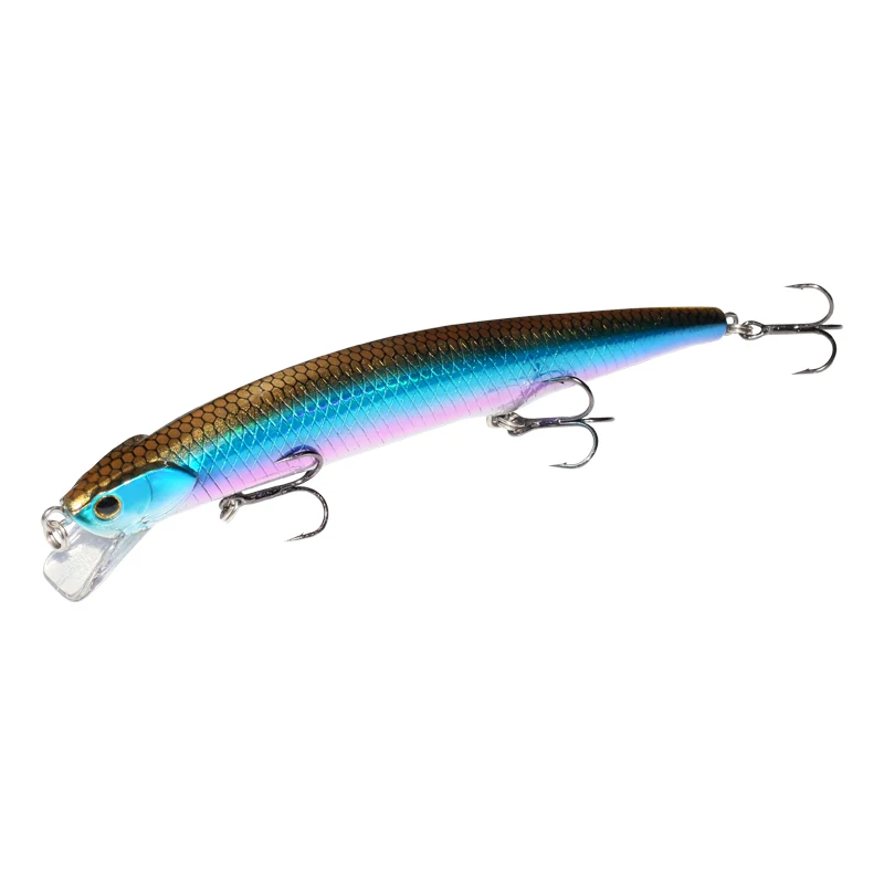 Ilure Wholesale 14g 12.5cm Artificial Bionic ABS Plastic Hard Floating Fishing Lures, Floating Minnow Fishing Lure