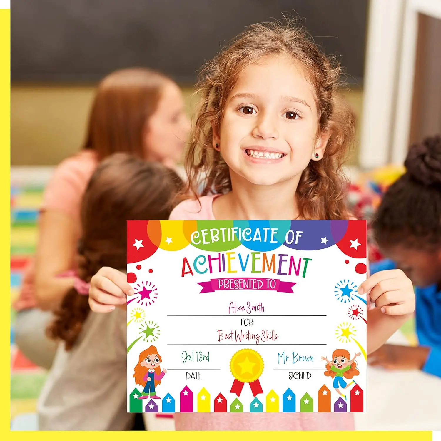 Kindergarten Diploma Certificate Kindergarten Graduation Award Certificate for Kids