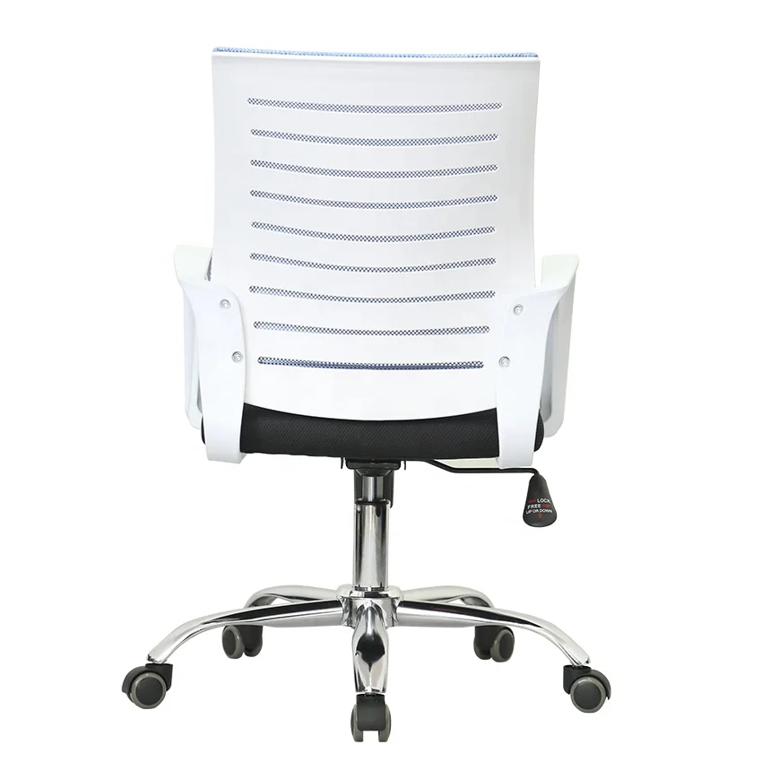 Factory produced attractive mid back mesh office chair modern task chair affordable waiting room arm chair bifma quality