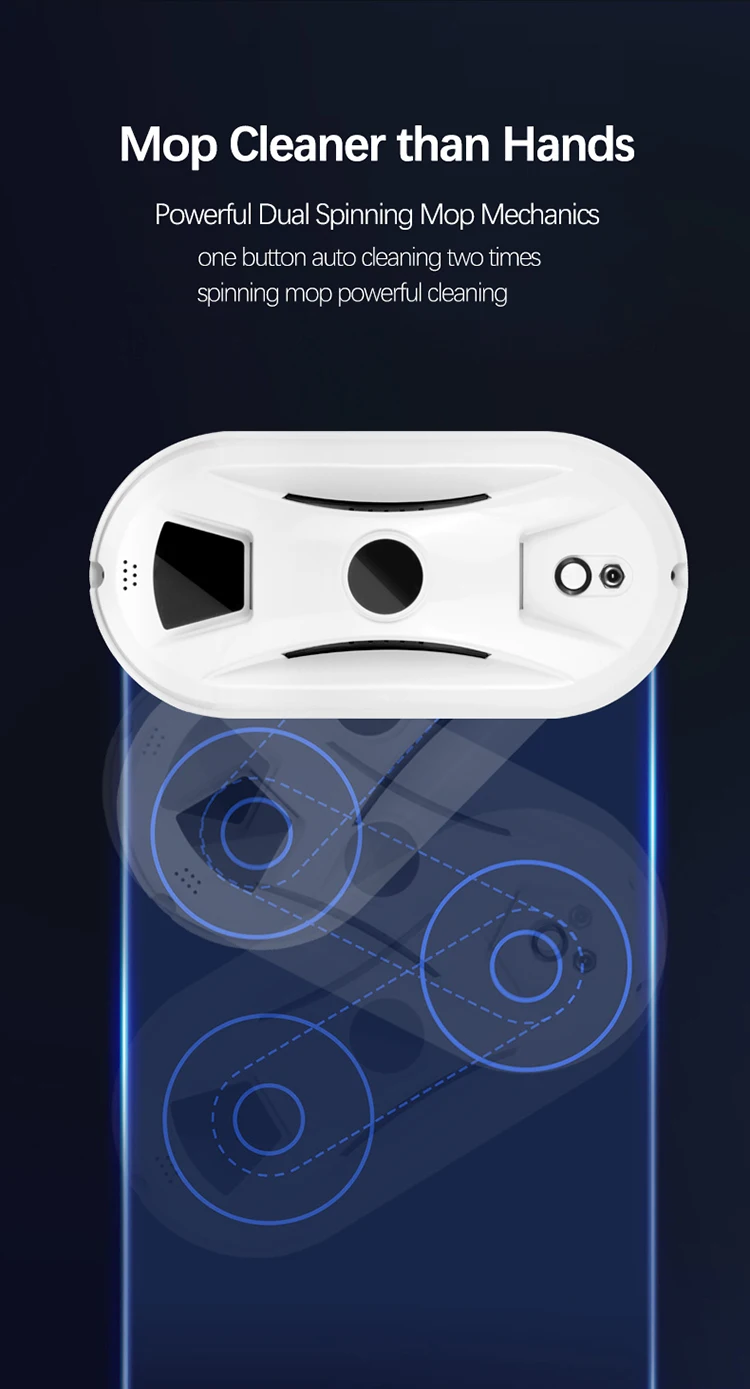 W13 Smart Window Vacuum Cleaner Skyscraper Indoor/outdoor Automatic Water Spray Glass Cleaning Robot