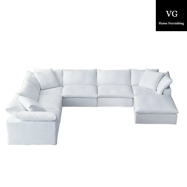 Fashion Living room furniture grey fabric sofa modern sectional couch sofa