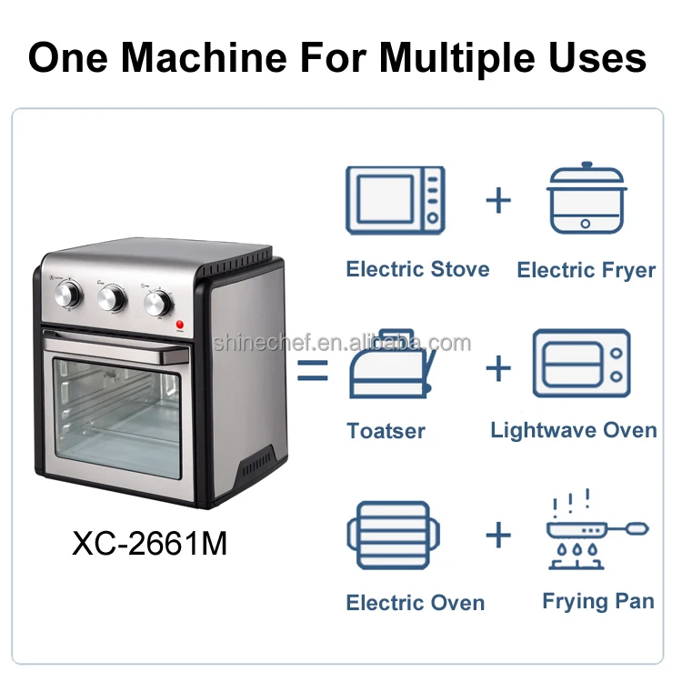 12L 14L 20L 23L 25L 28L 30L Countertop Electric Deep Fryers Digital Smart Air Fryers Oven Mini Toaster Oven