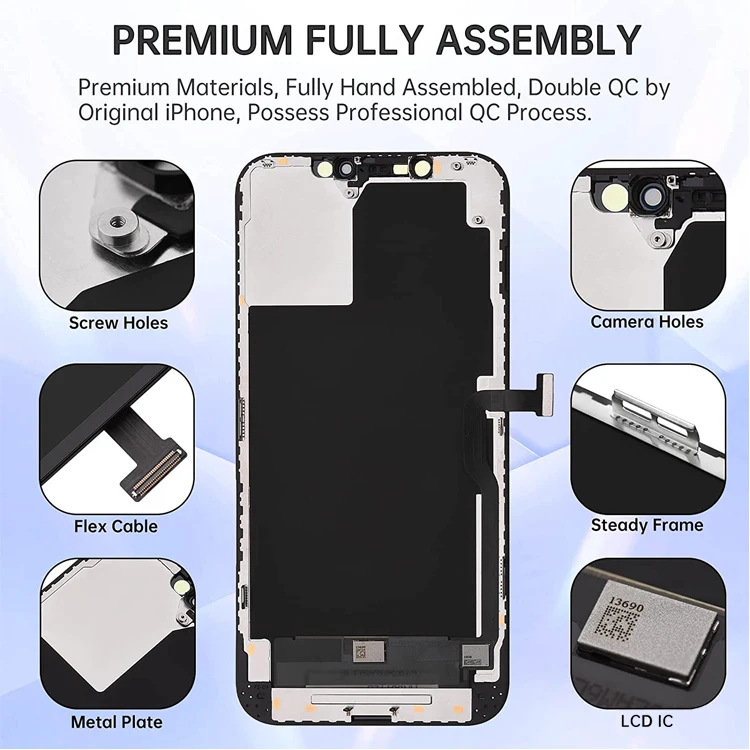 MF Oled Lcd Display Phone X Xr Xs 11 12 13 14 Pro Max Screen Replacement Touch Cell Phone Screen For Iphone