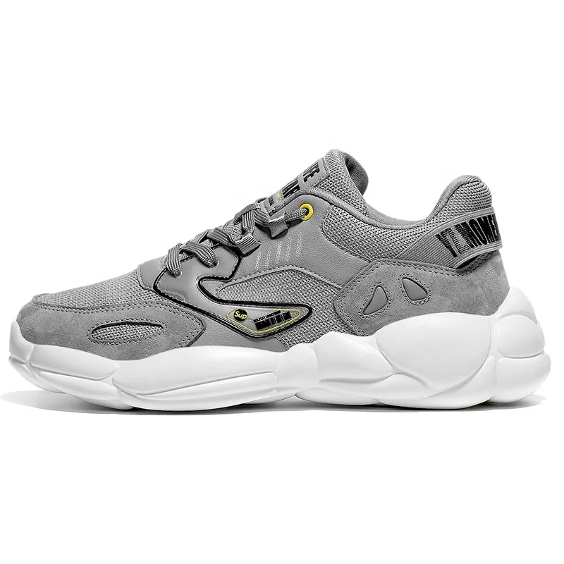 Mensneaker Soft Air Спортивная папа спортивная обувь из сетчатого материала PU искусственной кожи модные мужские кроссовки для