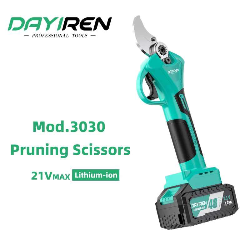 DAYIREN Cordless Pruning Tree Fruit Tree Gardening Pruner 3030 Model Lithium Ion Brushless battery powered Pruning Shearing tool