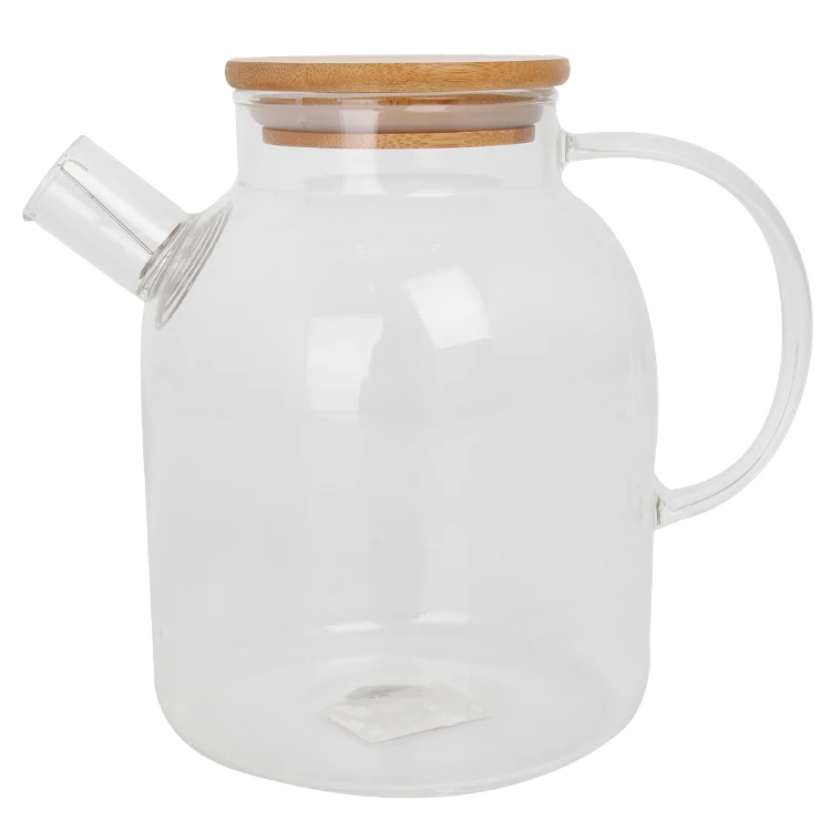 Factory wholesale heat resistant Blooming Glass Flower Teapot and tea cup set