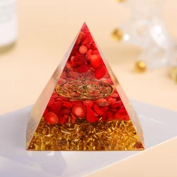 Wholesale Chakra rune Organe Pyramid For Sale Gemstone Pyramid Supplier