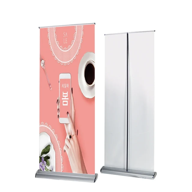 Roll Up Banner Stand Rollup Standee Aluminum Roll Up Stand Retractable Banners for Advertising