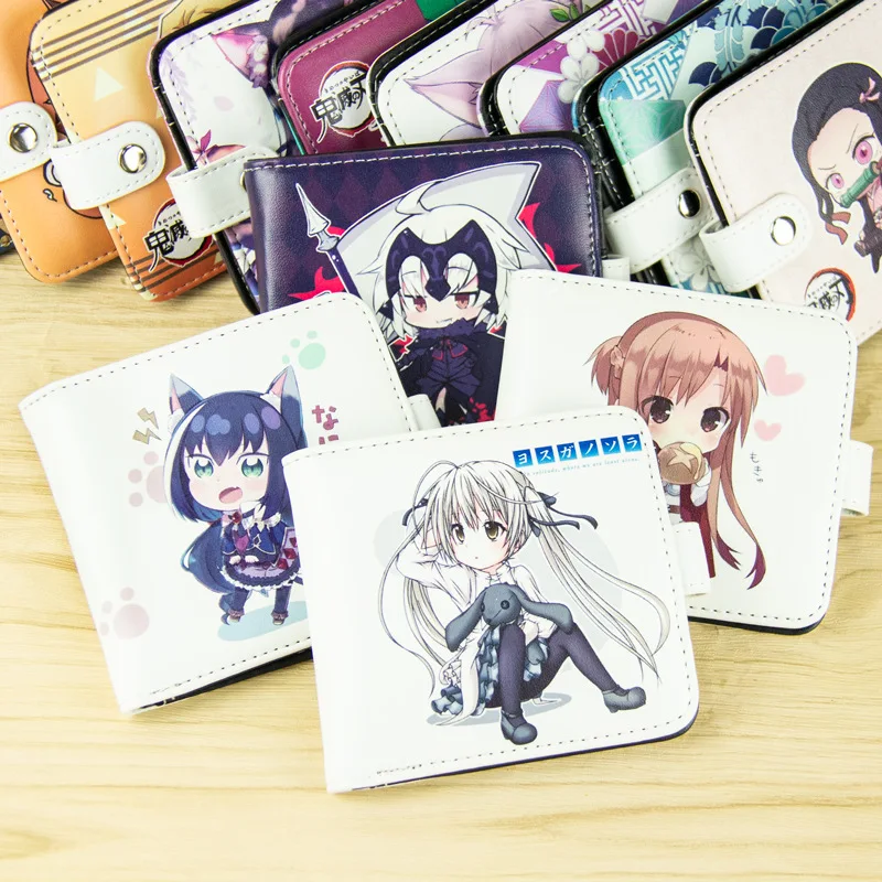 Anime Product Man wallet short demon killer Rem sword God crazy three JOJO Dragon balls animation wallet