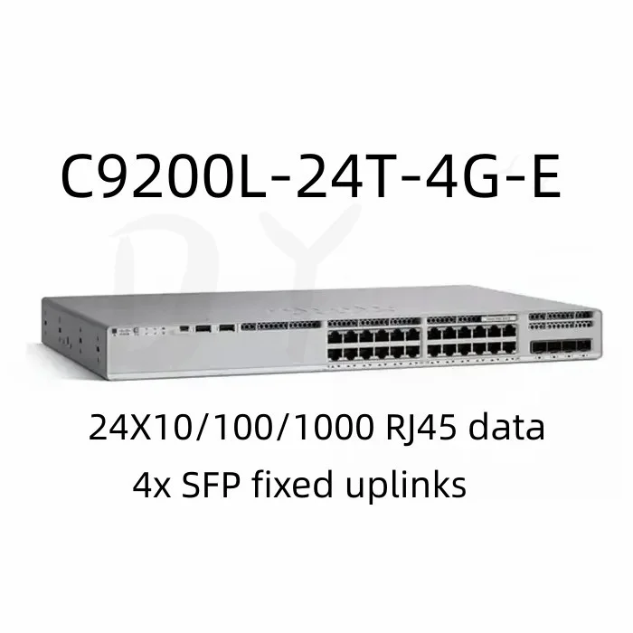 2024 year New Original C9200L-24T-4G-E Ciscos 24-Port Data 4x1G Uplink Network Switch