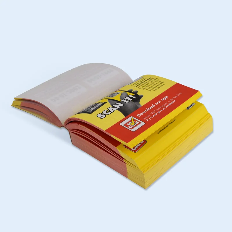 Customized 4-color printing memo pad industrial price and beautiful cover paper