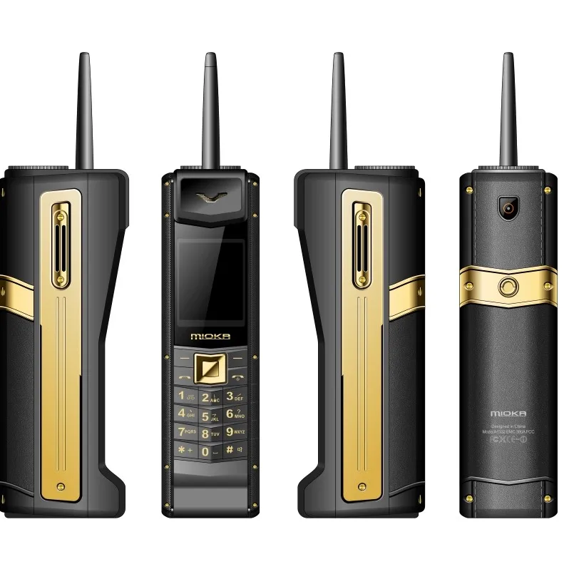 Роскошный классический мобильный телефон в стиле ретро с антенной, внешним аккумулятором 5400 мАч, длительным временем работы в режиме ожидания, голосовым преобразователем, черным перечнем, сотовый телефон