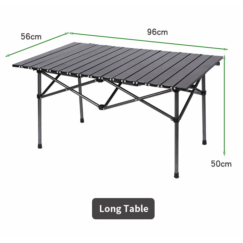 Wholesale Custom Logo Iron Camping Dining Grill Folding Table Portable Egg Roll Table Picnic Outdoor Folding Camping Table