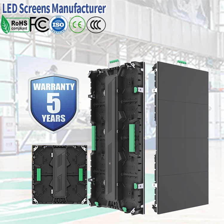 500x500mm Indoor Outdoor Giant Stage Background Led Video Wall P2.6 P2.9 P3.91 P4.81 Seamless Splicing Rental Led Display