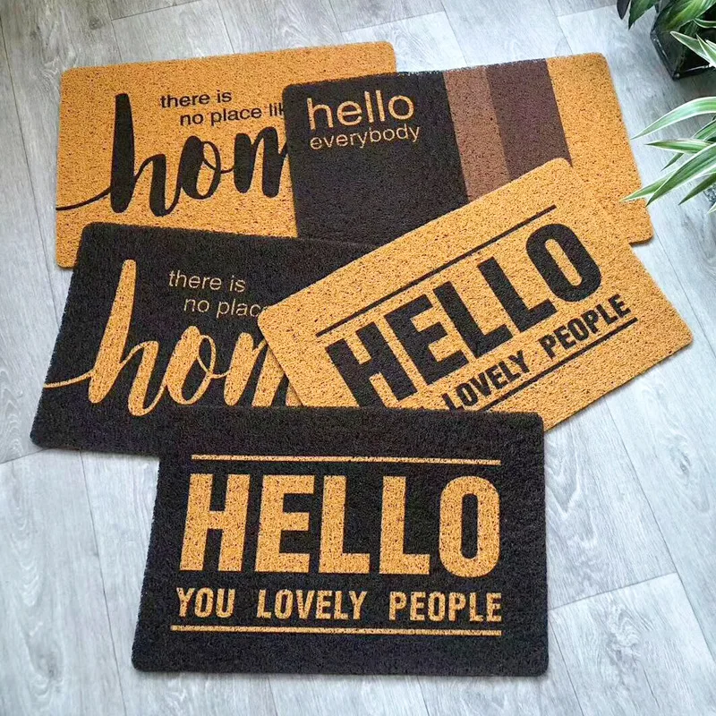 Wholesale Eco Friendly Welcome Mat Anti Slip Floor Mat Customized Indoor Outdoor Waterproof Doormat