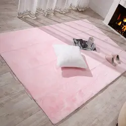 Living Room Soft Touching Extremely Comfortable Floor Mats Shaggy Thick Fluffy Bedside Rug Faux Rabbit Fur Area Rugs