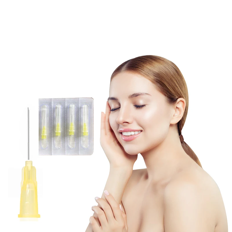 Disposable mesotherapy korea manufacturing yellow 30g 4mm sharp meso needle hypodermic insulin needles