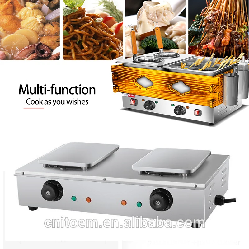 110/220V Kanto Cooking Machine Electric Japanese Oden Machine with 18 Grids Stainless Steel Oden Machine with Wooden Surrounding