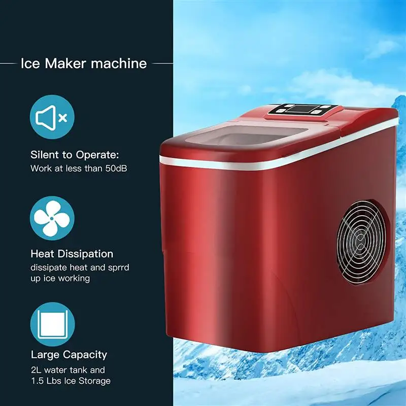 Бытовая электрическая компактная льдогенератор WAN GONG, электрическая льдогенераторная машина, автоматическая Бытовая льдогенераторная машина