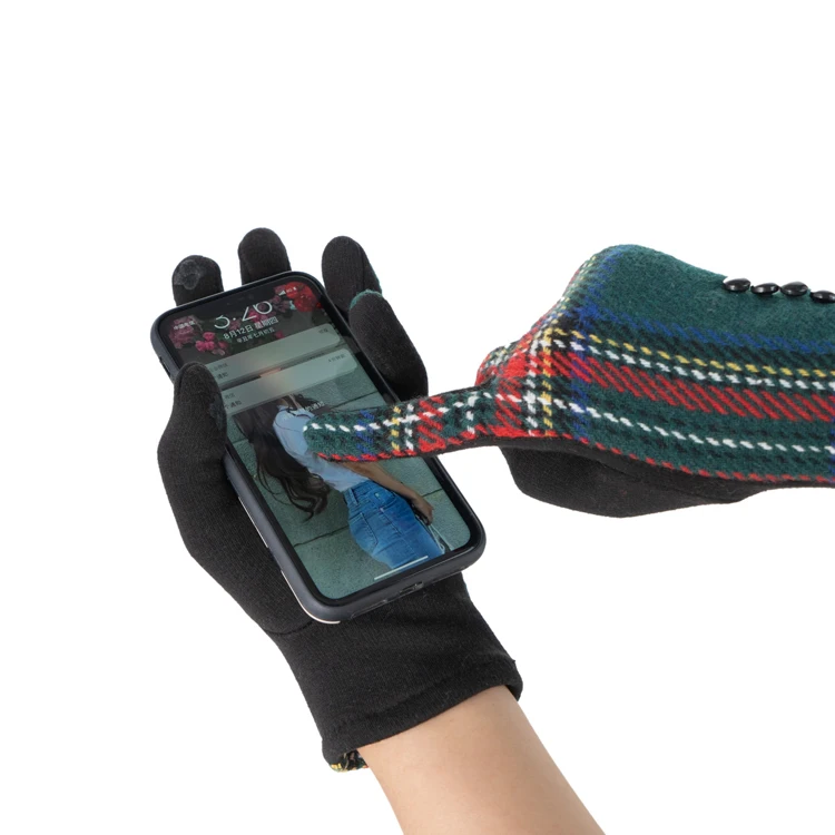 Модные женские термоперчатки с сенсорным экраном, волшебный вязаный смартфон, Зимние перчатки для вождения, езды на велосипеде