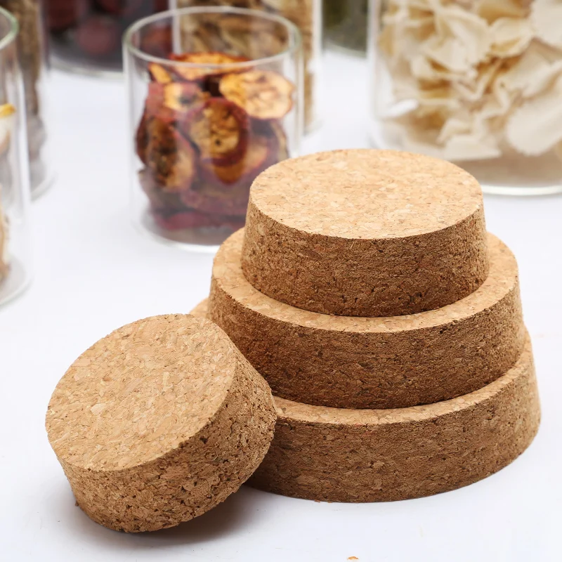 Factory Customized Eco Friendly Cork Plug Caps Variety Size Glass Jar Cork Lids