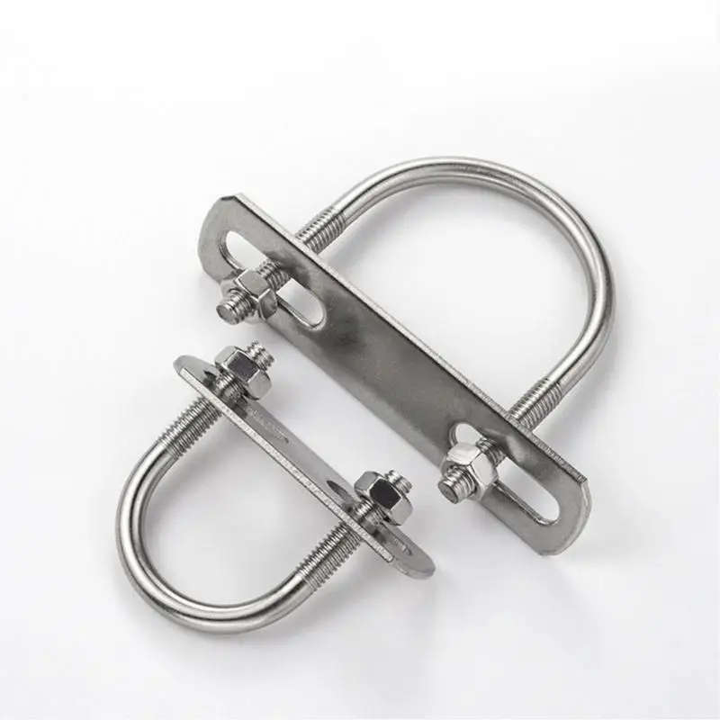 Wholesale high-quality carbon steel and stainless steel U-shaped pipe clamp square pipe clamp round pipe clamp